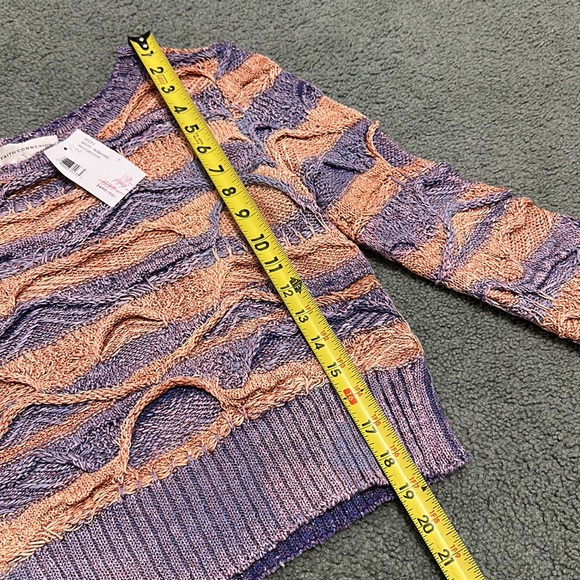 Faith Connexion Textured Metallic Cropped Sweater NWT - Picture 7 of 8